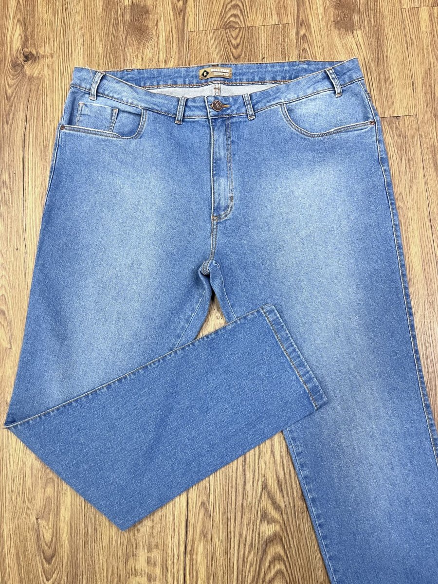 Calça Jeans Skinny Plus Size Azul Claro 002919-1 - Image 2