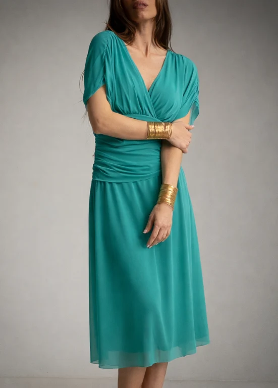 VESTIDO ELEGANTE COM TULE - ALIBY