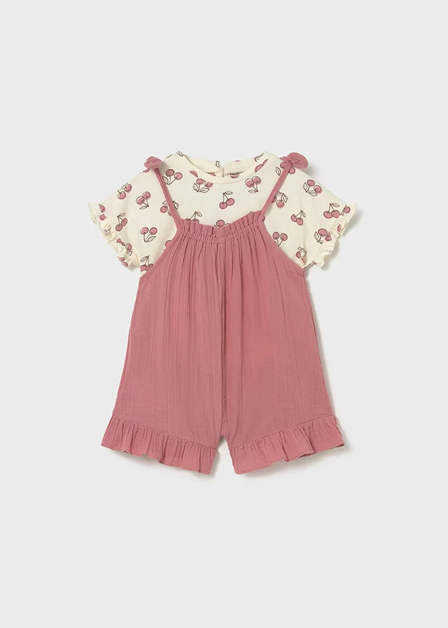 Conjunto jardineira e camiseta MAYORAL 1656