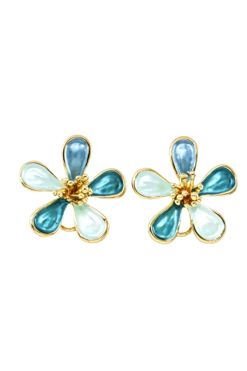 BRINCOS EM FORMA DE FLOR - ALIBY - Image 2