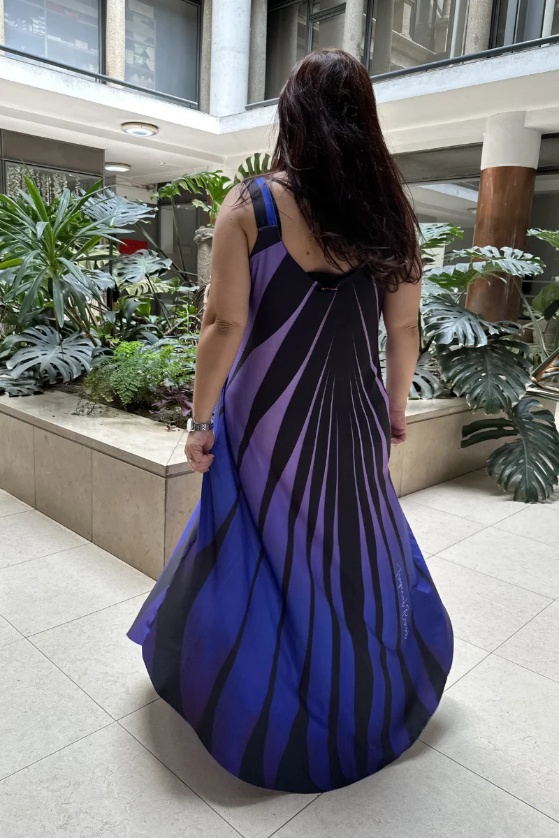 Vestido Tropical Brasil Liberdade Roxo - Image 3