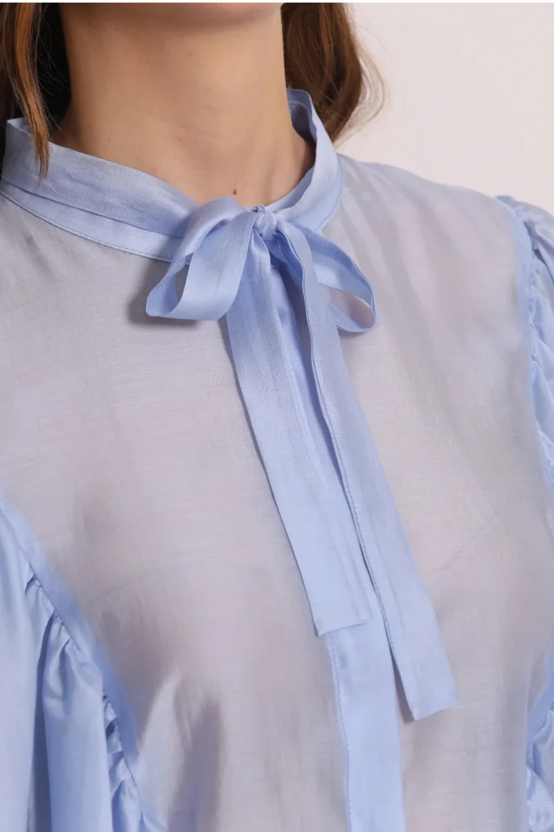 BLUSA DE MANGAS COMPRIDAS COM EFEITO CHIFFON - MIMI MUA - Image 6