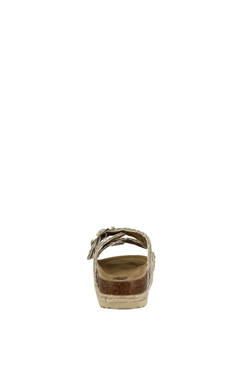 CHINELAS COM 2 TIRAS LARGAS ENTRANÇADAS DOURADAS - XTI shoes - Image 6