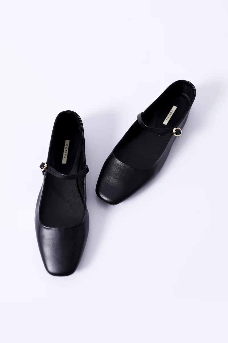 Bailarina Mary Jane Preto - CORINA