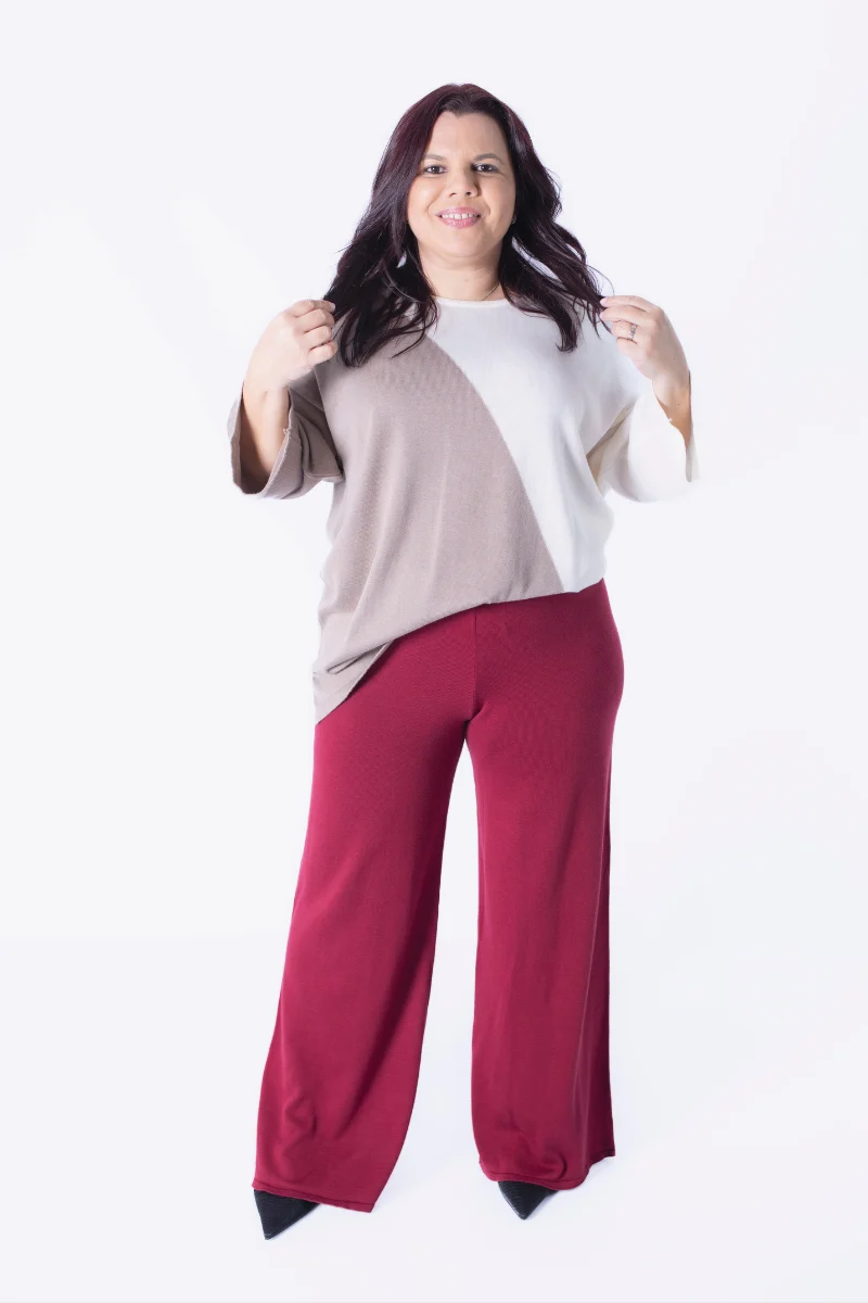 Calça Rüga Básica Bordeaux