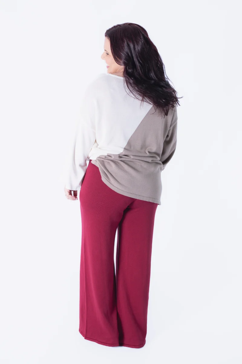 Calça Rüga Básica Bordeaux - Image 5