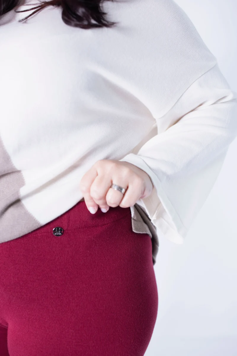 Calça Rüga Básica Bordeaux - Image 6