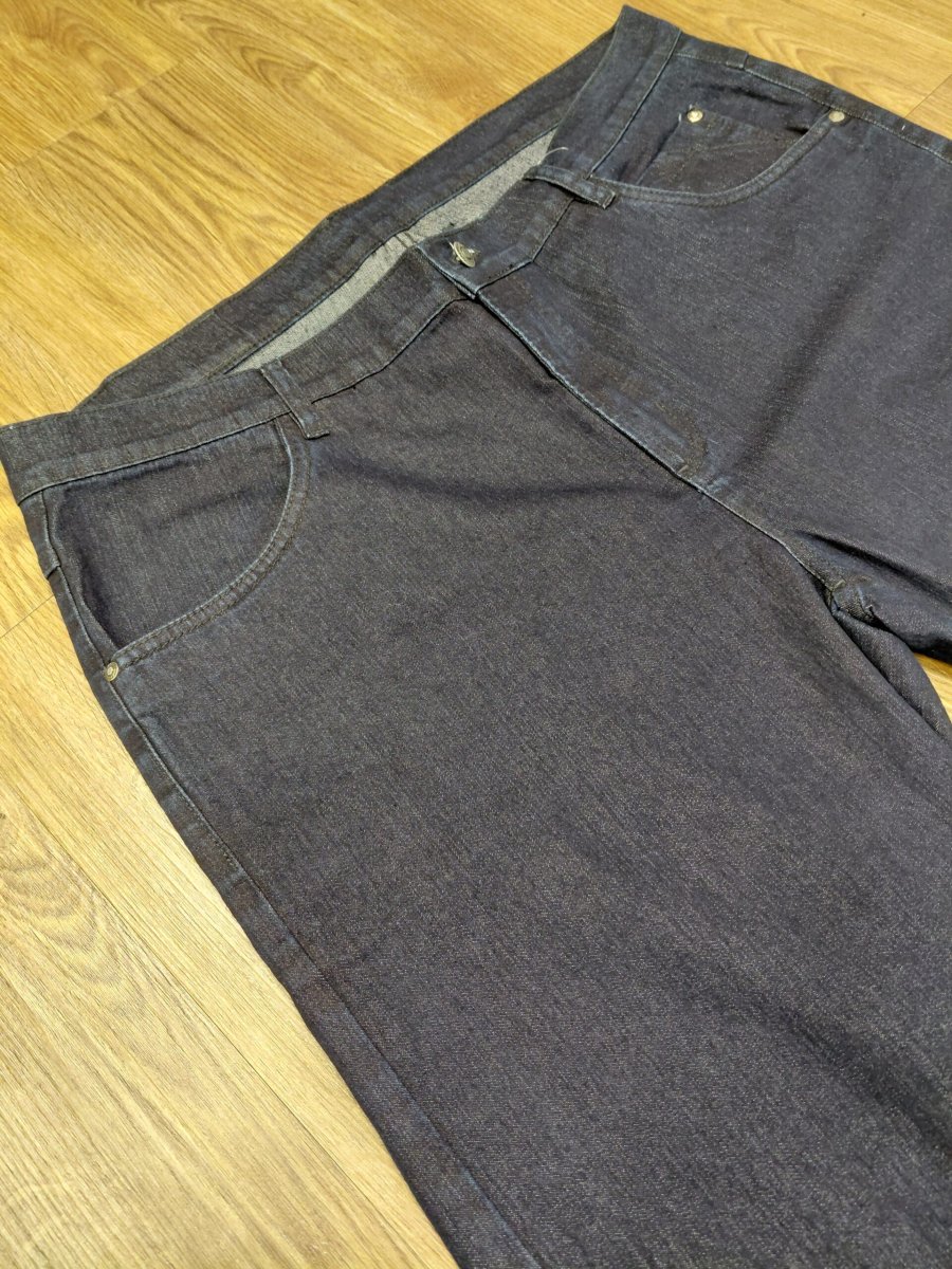 Calça Jeans Reta Plus Size Azul Marinho 001721-1 - Image 3