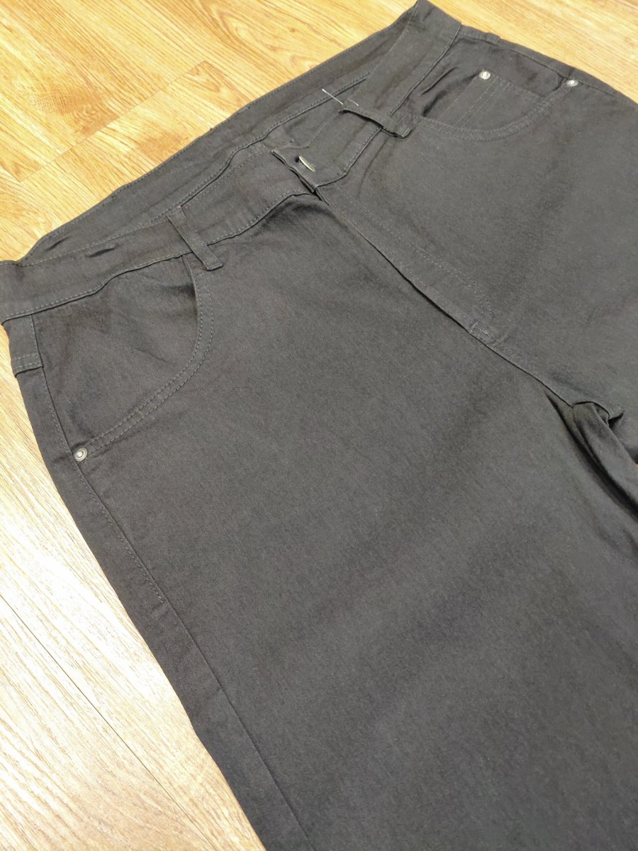 Calça Jeans Reta Plus Size Preto 001504-1 - Image 3
