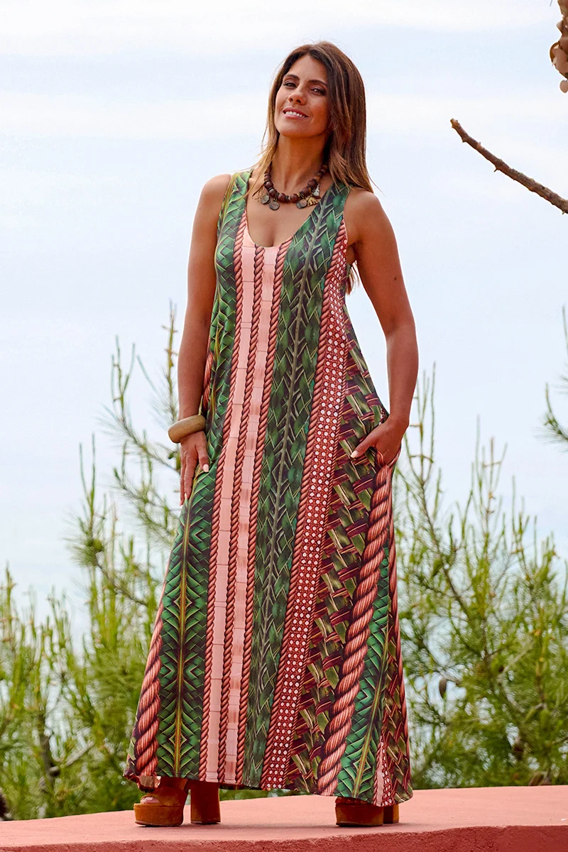 Vestido Tropical Brasil Destiny Verde - Image 2