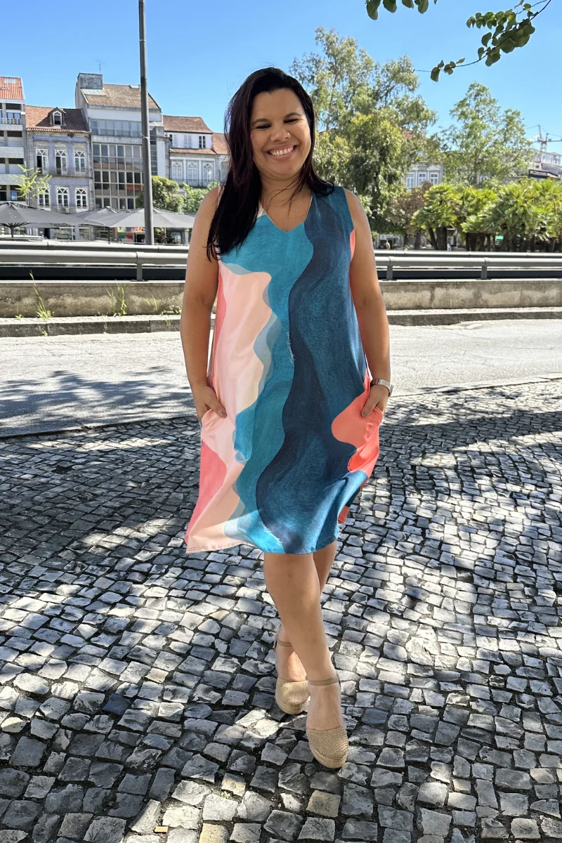 Vestido Tropical Brasil Brisa Coral - Image 4