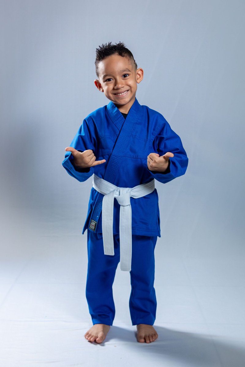 Kimono Reforçado Ktsu Infantil – Azul – Judô e Jiu Jitsu