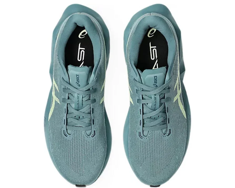 Asics Novablast 6 - Foggy Teal / Illuminate Yellow - Image 7