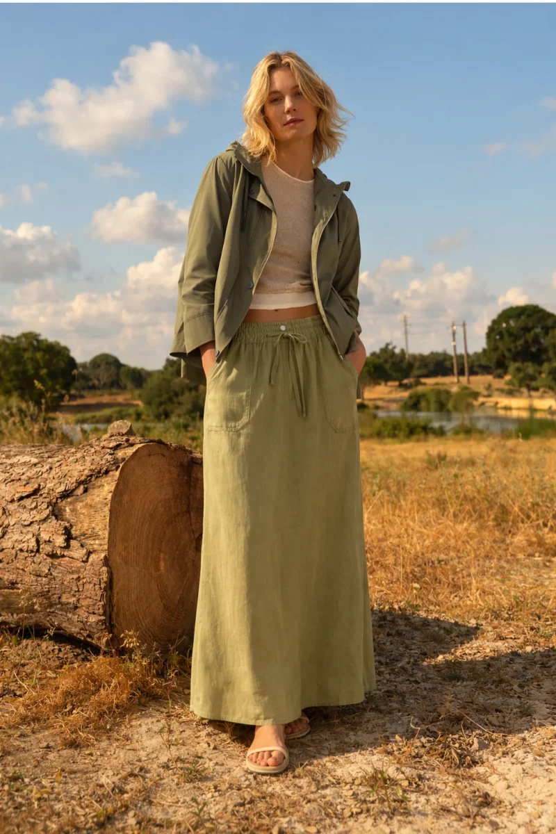 SAIA MIDI EM LINHO - BARBARA LEBEK - Image 2